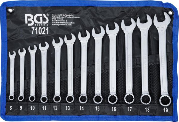 BGS Maul-Ringschlüssel-Satz | SW 8 - 19 mm | 12-tlg.