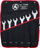 BGS Diy Maul-Ringschlüssel-Satz | XXL | Zollgrößen | SW 1.5/16" - 2" | 6-tlg.