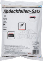 BGS Diy Abdeckfolien-Satz | HDPE | transparent | 4 x 5 m | 20 m² | 5-tlg.