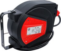 BGS Diy Druckluftschlauch mit Aufroller | automatisch | 10 m + 1,5 m