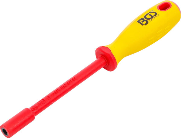BGS VDE-Steckschlüssel-Schraubendreher | Sechskant | SW 6 mm | Klingenlänge 125 mm