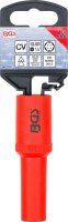 BGS VDE-Steckschlüssel-Einsatz Sechskant | Antrieb Innenvierkant 12,5 mm (1/2") | SW 10 mm