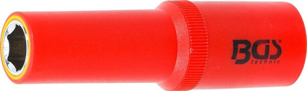 BGS VDE-Steckschlüssel-Einsatz Sechskant | Antrieb Innenvierkant 12,5 mm (1/2") | SW 12 mm