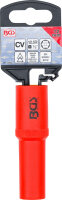 BGS VDE-Steckschlüssel-Einsatz Sechskant | Antrieb Innenvierkant 12,5 mm (1/2") | SW 12 mm