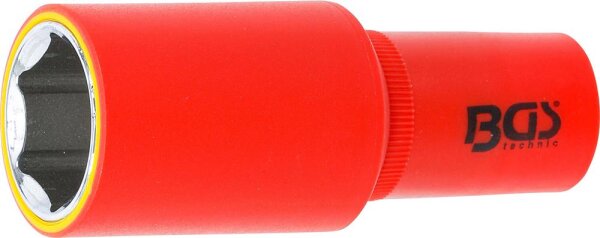 BGS VDE-Steckschlüssel-Einsatz Sechskant | Antrieb Innenvierkant 12,5 mm (1/2") | SW 24 mm