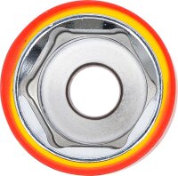 BGS VDE-Steckschlüssel-Einsatz Sechskant | Antrieb Innenvierkant 12,5 mm (1/2") | SW 27 mm