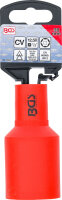 BGS VDE-Steckschlüssel-Einsatz Sechskant | Antrieb Innenvierkant 12,5 mm (1/2") | SW 30 mm