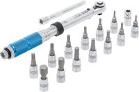 BGS Drehmomentschlüssel-Satz | Abtrieb Außenvierkant 6,3 mm (1/4") | 3 - 24 Nm | 16-tlg.