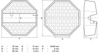 BGS Gummiauflage | für Wagenheber | 70 x 70 x 26 mm