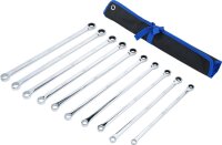 BGS Ratschenring- und Ringschlüssel-Satz | extra lang | SW 10 - 19 mm | 10-tlg.
