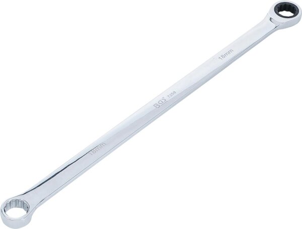 BGS Ratschenring- und Ringschlüssel | extra lang | SW 18 mm