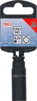 BGS Kraft-Steckschlüssel-Einsatz Sechskant, tief | Antrieb Innenvierkant 6,3 mm (1/4") | SW 12 mm