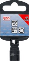 BGS Kraft-Steckschlüssel-Einsatz Sechskant | Antrieb Innenvierkant 6,3 mm (1/4") | SW 10 mm