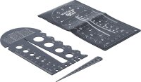 BGS Schrauben- und Gewindeschablone | metrisch | M3 - M20, 0,5 - 13,00 mm