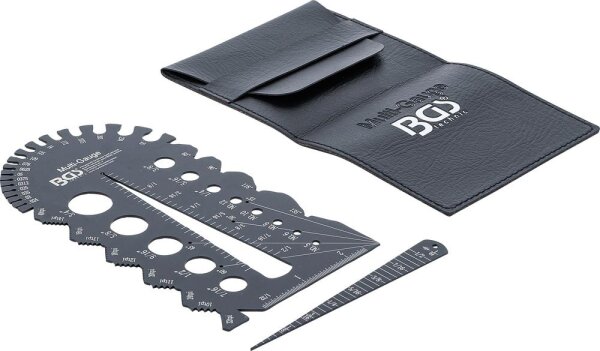 BGS Schrauben- und Gewindeschablone | Zollgrößen | 1/4 - 2"