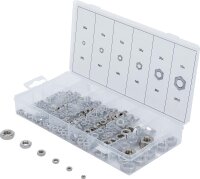 BGS Sechskant-Muttern-Sortiment | Edelstahl | 300-tlg.