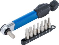BGS Drehmomentschlüssel | Abtrieb Innensechskant 6,3 mm (1/4") | 2 - 10 Nm | mit Bit-Satz | 9-tlg.
