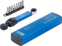 BGS Drehmomentschlüssel | Abtrieb Innensechskant 6,3 mm (1/4") | 2 - 10 Nm | mit Bit-Satz | 9-tlg.