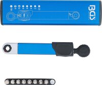BGS Drehmomentschlüssel | Abtrieb Innensechskant 6,3 mm (1/4") | 2 - 10 Nm | mit Bit-Satz | 9-tlg.