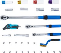 BGS Drehmomentschlüssel-Satz | Abtrieb Außenvierkant 6,3 mm (1/4"), 10 mm (3/8"), 12,5 mm (1/2") | 31-tlg.