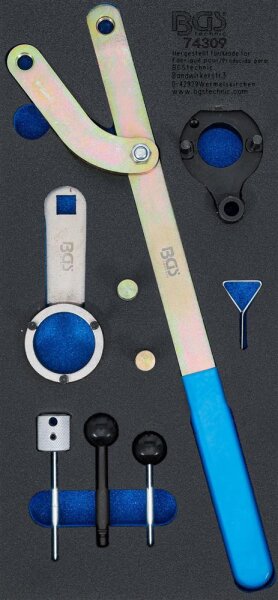 BGS Werkstattwageneinlage 1/3: Motor-Einstellwerkzeug-Satz | für VAG 2.0 TDI Common Rail