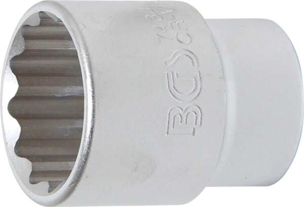 BGS Steckschlüssel-Einsatz Zwölfkant | Antrieb Innenvierkant 20 mm (3/4") | SW 34 mm