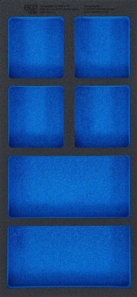 BGS Werkstattwageneinlage 1/3, leer: 6 Ablagefächer | 408 x 189 x 32 mm