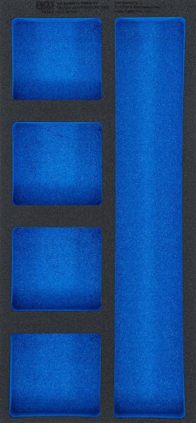 BGS Werkstattwageneinlage 1/3, leer: 5 Ablagefächer | 408 x 189 x 32 mm