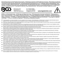 BGS Adapter-Satz für Bohrmaschinen | farbig | Antrieb Außensechskant 6,3 mm (1/4") | Abtrieb Außenvierkant 6,3 mm (1/4"), 10 mm (3/8"), 12,5 mm (1/2") | 75 - 150 mm | 6-tlg.