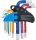 BGS Winkelschlüssel-Satz | Multicolour | kurz | Innensechskant 1,5 - 10 mm | 9-tlg.