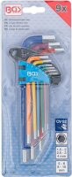 BGS Winkelschlüssel-Satz | Multicolour | Innensechskant 1,5 - 10 mm | 9-tlg.