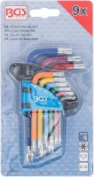 BGS Winkelschlüssel-Satz | Multicolour | kurz | T-Profil (für Torx) T10 - T50 | 9-tlg.