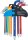 BGS Winkelschlüssel-Satz | Multicolour | T-Profil (für Torx) T10 - T50 | 9-tlg.