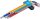 BGS Winkelschlüssel-Satz | Multicolour | extra lang | T-Profil (für Torx) T10 - T50 | 9-tlg.