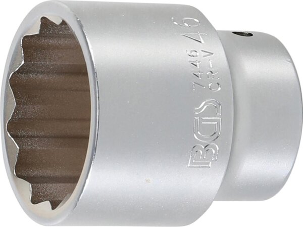 BGS Steckschlüssel-Einsatz Zwölfkant | Antrieb Innenvierkant 20 mm (3/4") | SW 46 mm