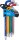 BGS Winkelschlüssel-Satz | Multicolour | T-Profil (für Torx) mit Bohrung und Kugelkopf T10 - T50 | 9-tlg.