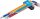 BGS Winkelschlüssel-Satz | Multicolour | extra lang | T-Profil (für Torx) mit Kugelkopf T10 - T50 | 9-tlg.