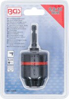 BGS Schnellspannbohrfutter | Metallausführung | Antrieb Außensechskant 6,3 mm (1/4") x 20 UNF | 0,8 - 10 mm