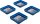 BGS Magnet-Haftschalen-Satz | Silikon | faltbar | 115 x 115 x 50 mm | 4-tlg.