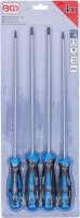 BGS Schraubendreher-Satz | extra lang | T-Profil (für Torx) | T15 - T30 | 4-tlg.