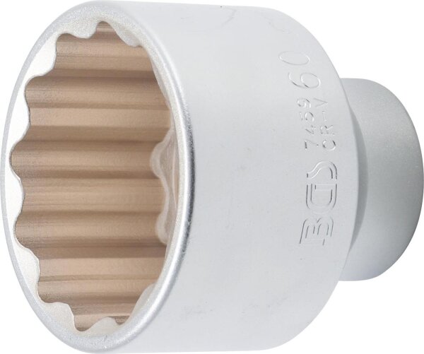 BGS Steckschlüssel-Einsatz Zwölfkant | Antrieb Innenvierkant 20 mm (3/4") | SW 60 mm