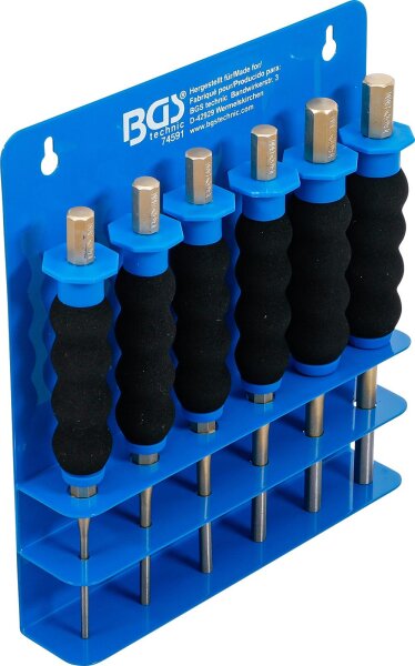 BGS Splintentreiber-Satz | mit Handschutz | 180 mm | 3 - 8 mm | 6-tlg.