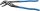 BGS Wasserpumpenzange | mit Durchsteckgewerbe | 400 mm