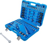 BGS Werkzeugsortiment | 6,3 mm (1/4") + 12,5 mm (1/2") | E-Profil / T-Profil (für Torx) | 84-tlg.