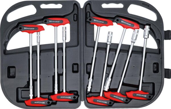 BGS Diy Steckschlüssel-Satz mit T-Griff | SW 6 - 14 mm | 9-tlg.