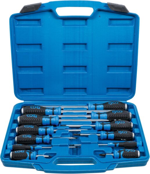 BGS Schraubendreher-Satz | mit 6,3 mm (1/4") Innenvierkant | 12-tlg.