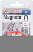 BGS Diy Magnet-Satz | extra stark | Ø 8 mm | 6-tlg.