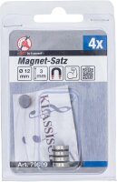 BGS Diy Magnet-Satz | extra stark | Ø 12 mm | 4-tlg.