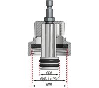 BGS Adapter Nr. 7 für Art. 8027, 8098 | für Alfa Romeo, Citroën, Fiat, Mini, Peugeot, Renault, Saab