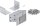 BGS Diy Winkelverbinder | rostfrei | 40 x 40 x 40 mm | Spar-Pack | 25 Stück